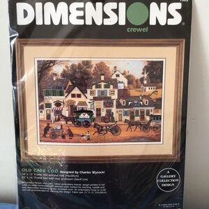 Dimensions Crewel 1503 Old Cape Cod By Charles Wysocki 1997 New Unopened package